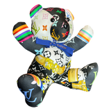 LV Multicolor Monogram   Silk Scarf Tender Teddy Bear