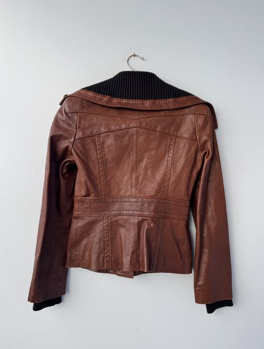 Gucci Leather Jacket, Brown -Tom Ford Era