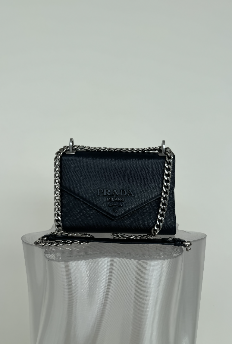 Prada Monochrome Crossbody in Black
