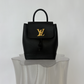 Louis Vuitton Lockme Backpack in Black Leather