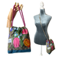 GG Logo Flora   Scarf Drawstring Crossbody Bag