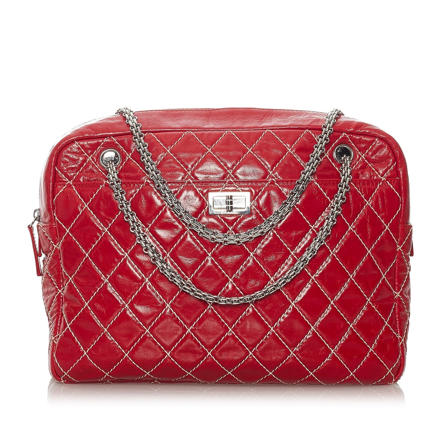 Chanel Reissue Shoulder Bag Red Quilted Lambskin