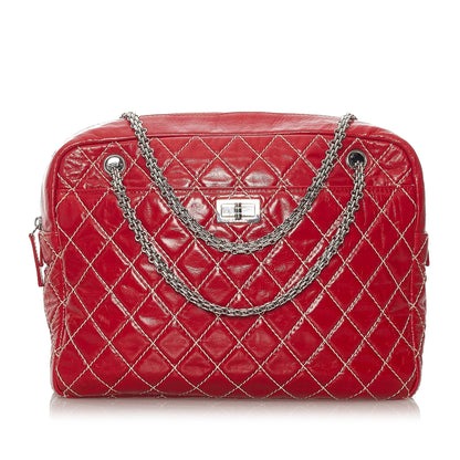 Chanel Reissue Shoulder Bag Red Quilted Lambskin