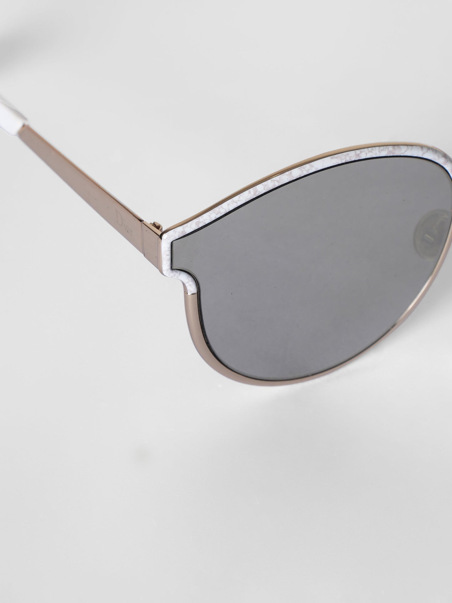 New Chrstian Dior Light Gold Geometric Sunglasses