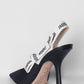 Dior J'Adior Black Slingback Pumps