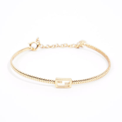 Fendi Baguette Bracelet Gold Base Metal