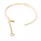 Fendi Baguette Bracelet Gold Base Metal