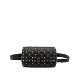 Valentino Lambskin Rockstud Spike Belt Bag