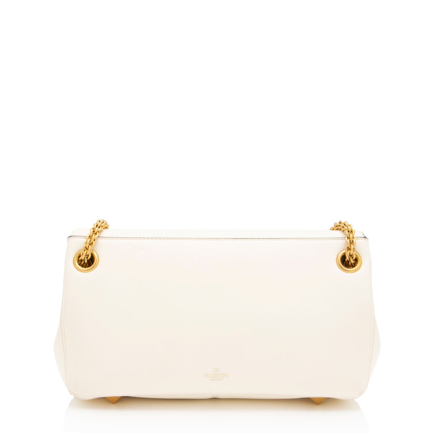 Valentino Lambskin VLogo Stud Sign Shoulder Bag (SHF-AjqgEs)