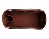 [Louis Vuitton (LV) Keepall 35] Velvet Bag Organizer - Customized Purse Insert, Tote Liner Protector, Handbag Organizer (Type D, Double Zip)