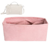 Organizer for [By The Way Selleria Mini, Fendi] Bag Insert (Velvet, Long Zip and Open Compartment)