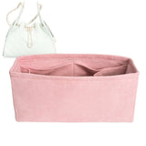 Organizer for [25 Large Handbag, Chanel] Bag Insert (Velvet, Long Zip and Open Compartment)