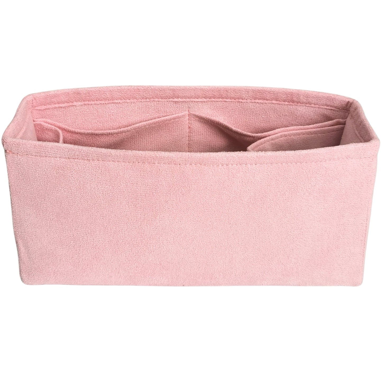 Organizer for [25 Large Handbag, Chanel] Bag Insert (Velvet, Long Zip and Open Compartment)