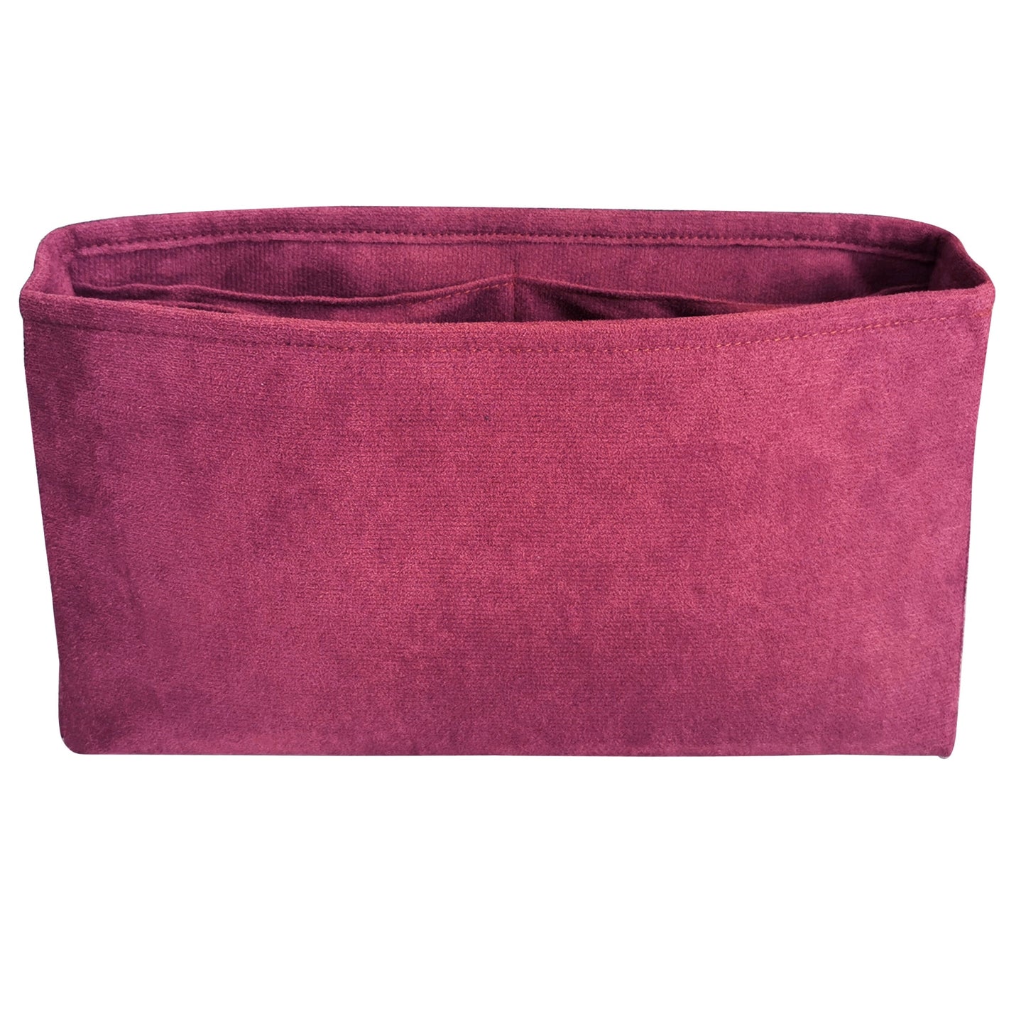 Organizer for [25 Medium Handbag, Chanel] Bag Insert (Velvet, Long Zip and Open Compartment)