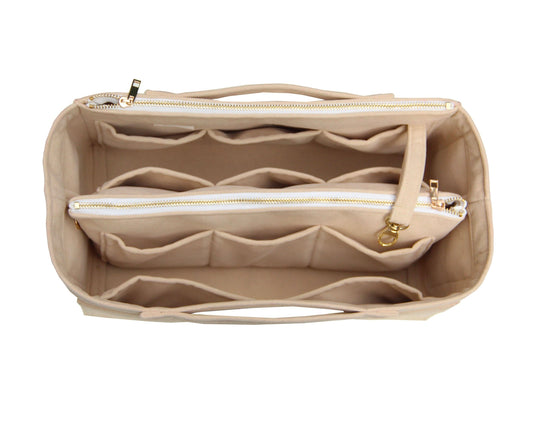 [Louis Vuitton (LV) Lockme Day] Velvet Bag Organizer - Customized Purse Insert, Tote Liner Protector, Handbag Organizer (Type Q)