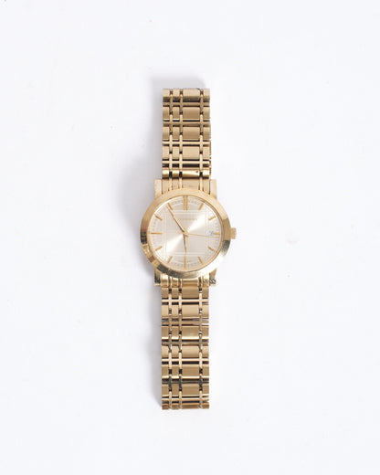 Burberry  Men's Gold Tone Stainless Steel Watch