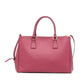 Prada Double Zip Galleria Pink Saffiano
