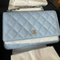 Chanel Wallet On Chain WOC Caviar Leather (Baby Blue)