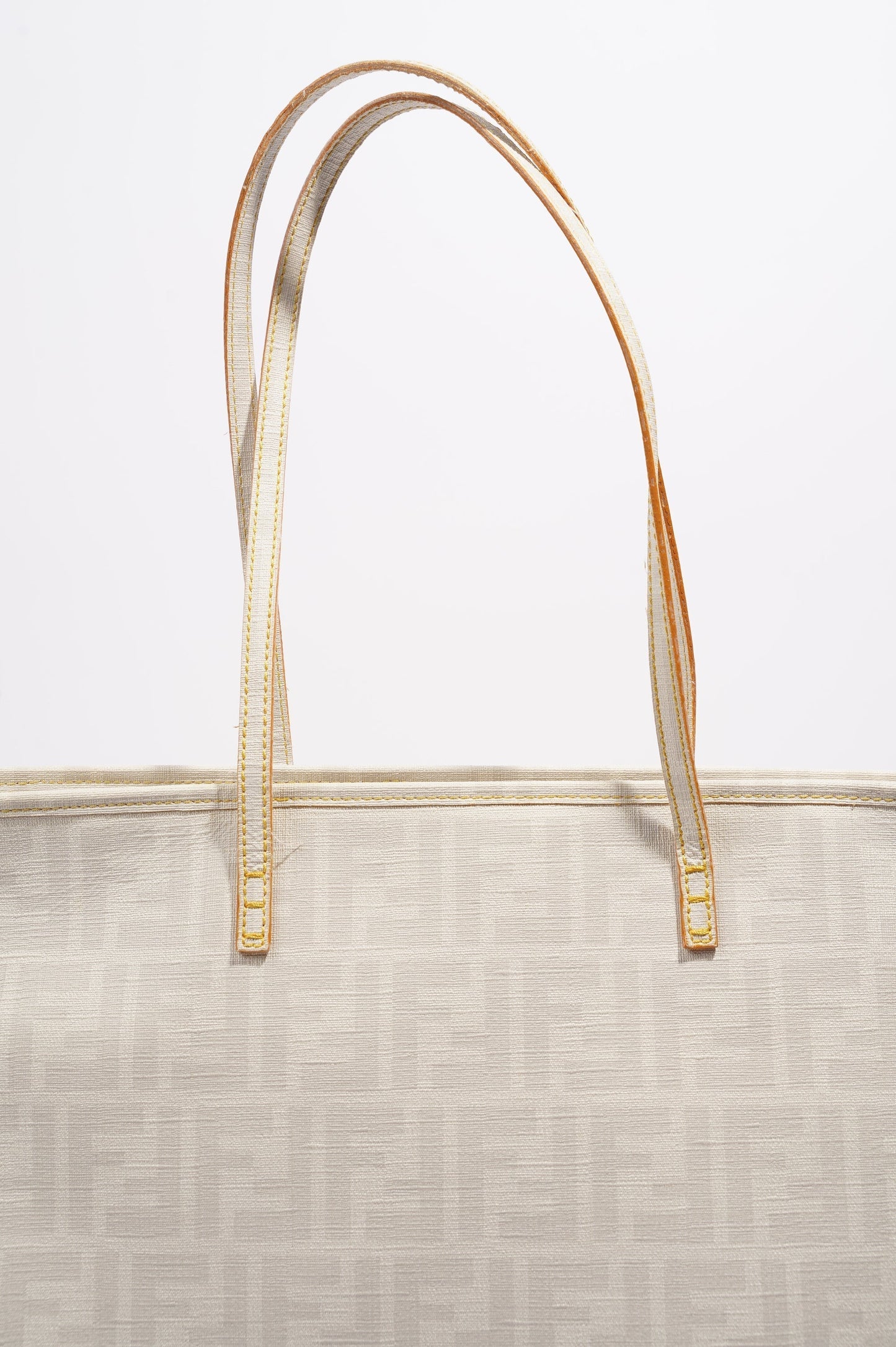 Fendi Zucca Tote Bag White Canvas