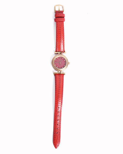 Fendi Leather Gold Plated Watch