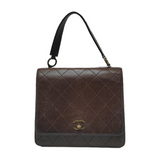 Chanel Kelly   Brown Calfskin Leather Top Handle Bag