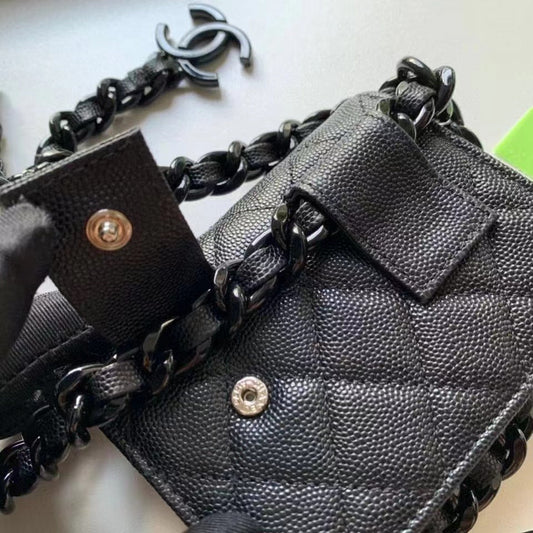CHL -  Classic Flap Bag Black For Women 5.1in/13cm