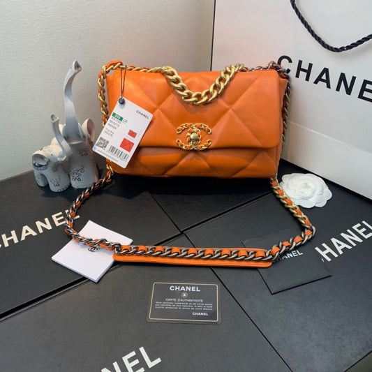 CHL -  19 Handbag Orange For Women 10.1in/26cm