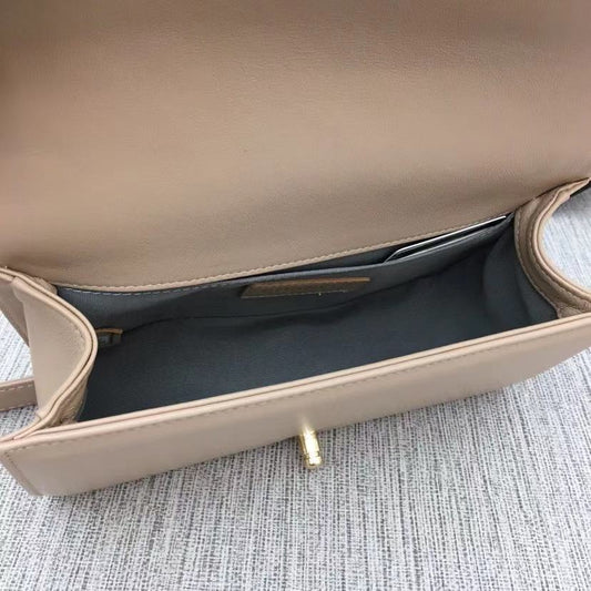 CHL - Medium Classic Handbag Yellowish Brown For Women HandBag, Shoulder And Crossbody Bags 9.8in/25AmeliaA67086