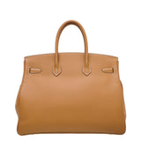 Hermes Gold Birkin 35 Bag