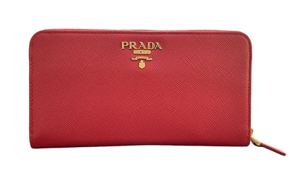 Prada Red Long Wallet