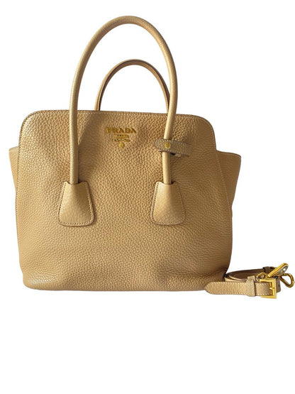 Prada Beige Vitello Daino Tote Bag