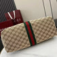 GUCCI GIGLIO TOTE BAG 60 IN BEIGE AND GREEN CANVAS Amelia Amelia