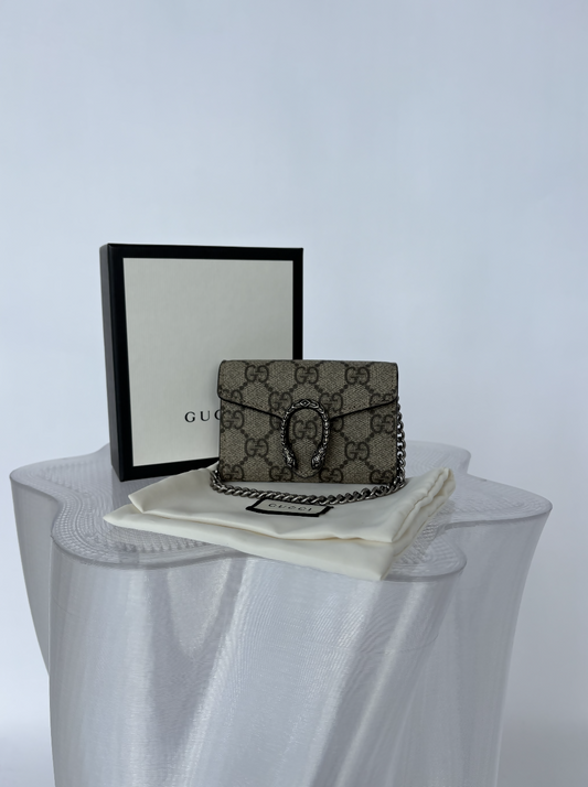 Gucci GG Supreme Monogram Dionysus Coin Purse Wallet