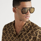 Fendi Eyewear Aviator-Style Logo-Print Sunglasses