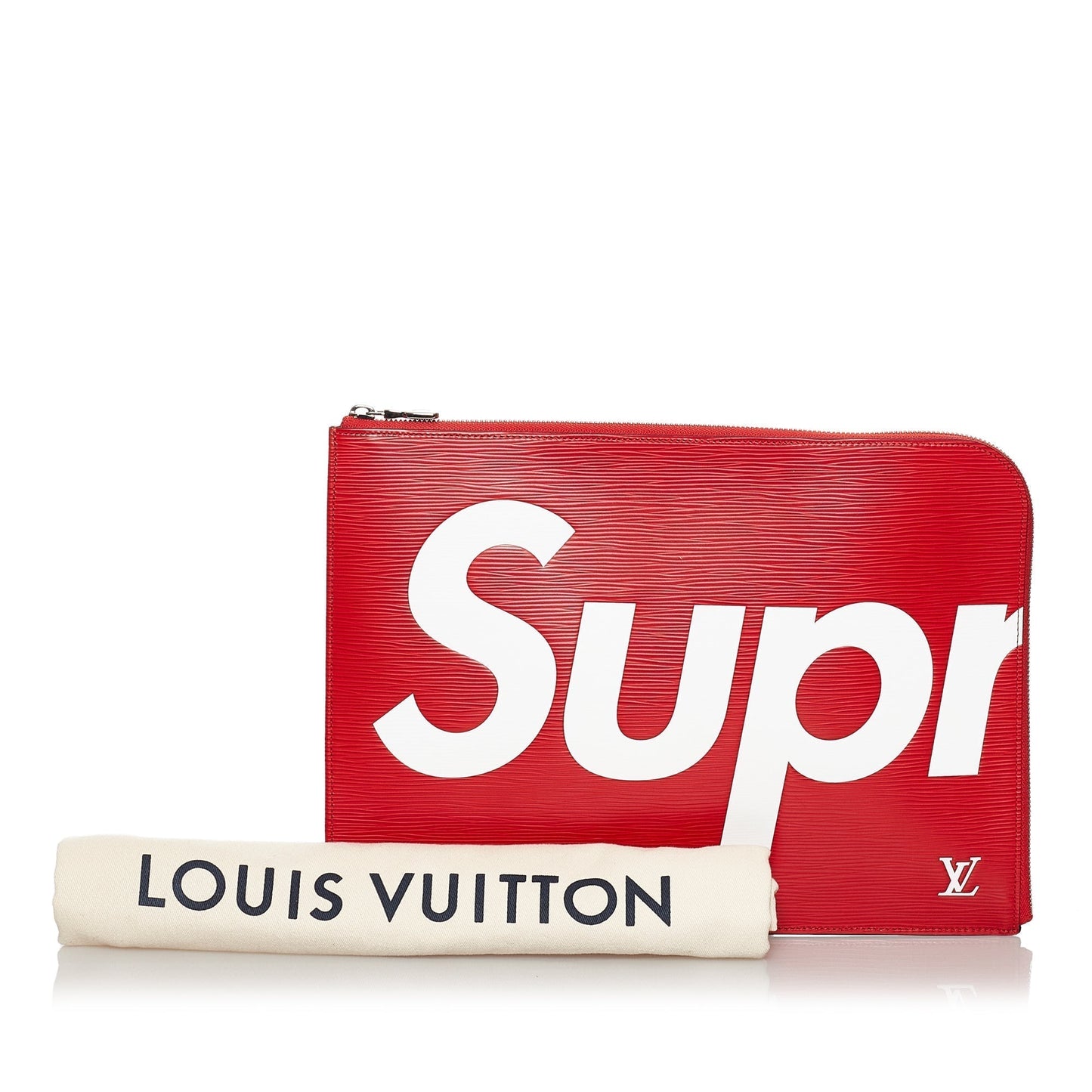 Louis Vuitton X Supreme Pochette Jour GM Red Epi