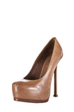 Saint Laurent Beige Tribute Two Platform Pumps Size US 7.5 | EU 37.5