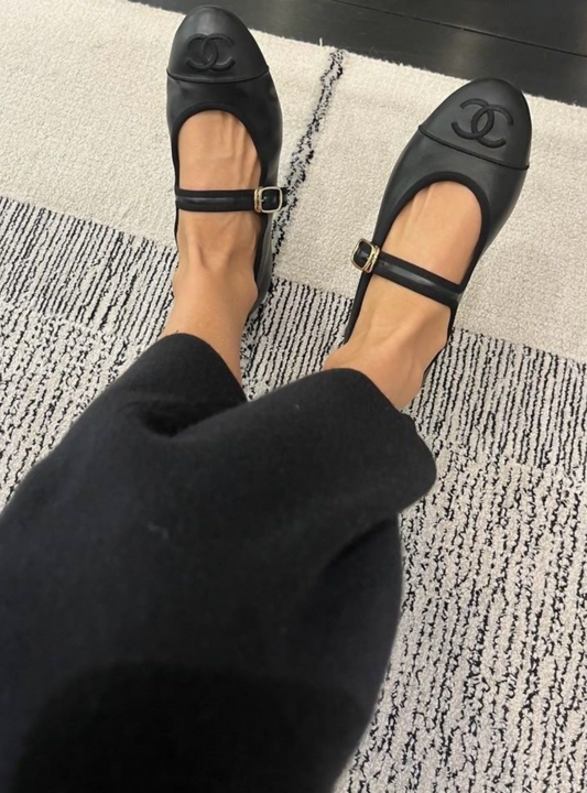 Chanel Mary Jane flats in Lambskin - FULL SET