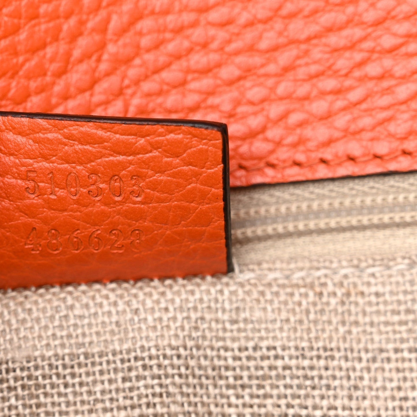 Amelia Dollar Calfskin InterLocking G Shoulder Bag Sun Orange