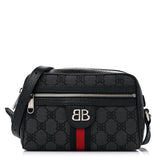 Amelia X BALENCIAGA BB Monogram Web Mini Ophidia Shoulder Bag Black