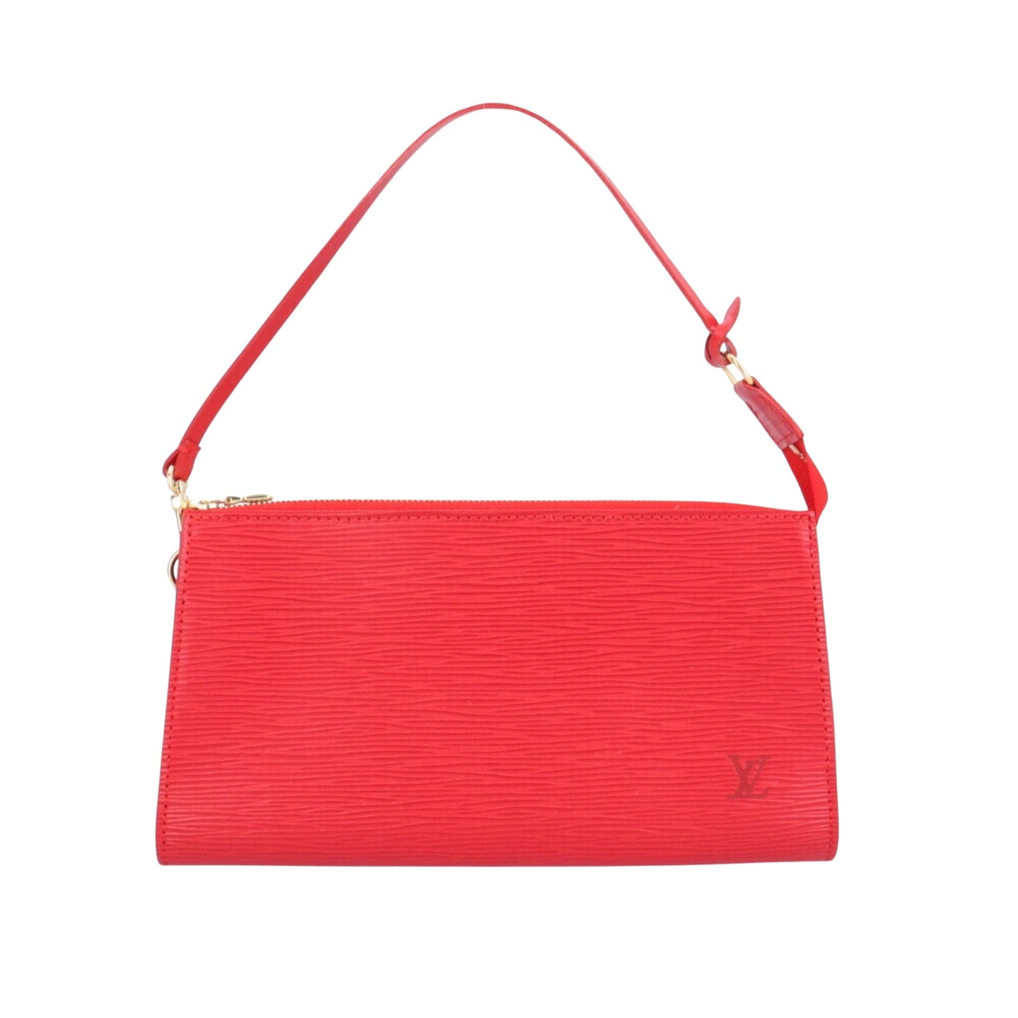 Louis Vuitton Pochette Accessoire  Leather Clutch Bag