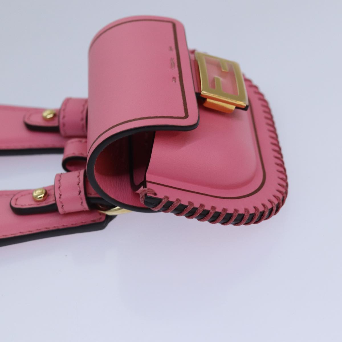 Fendi Baguette  Leather Clutch Bag