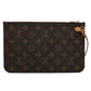Louis Vuitton Neverfull  Canvas Clutch Bag