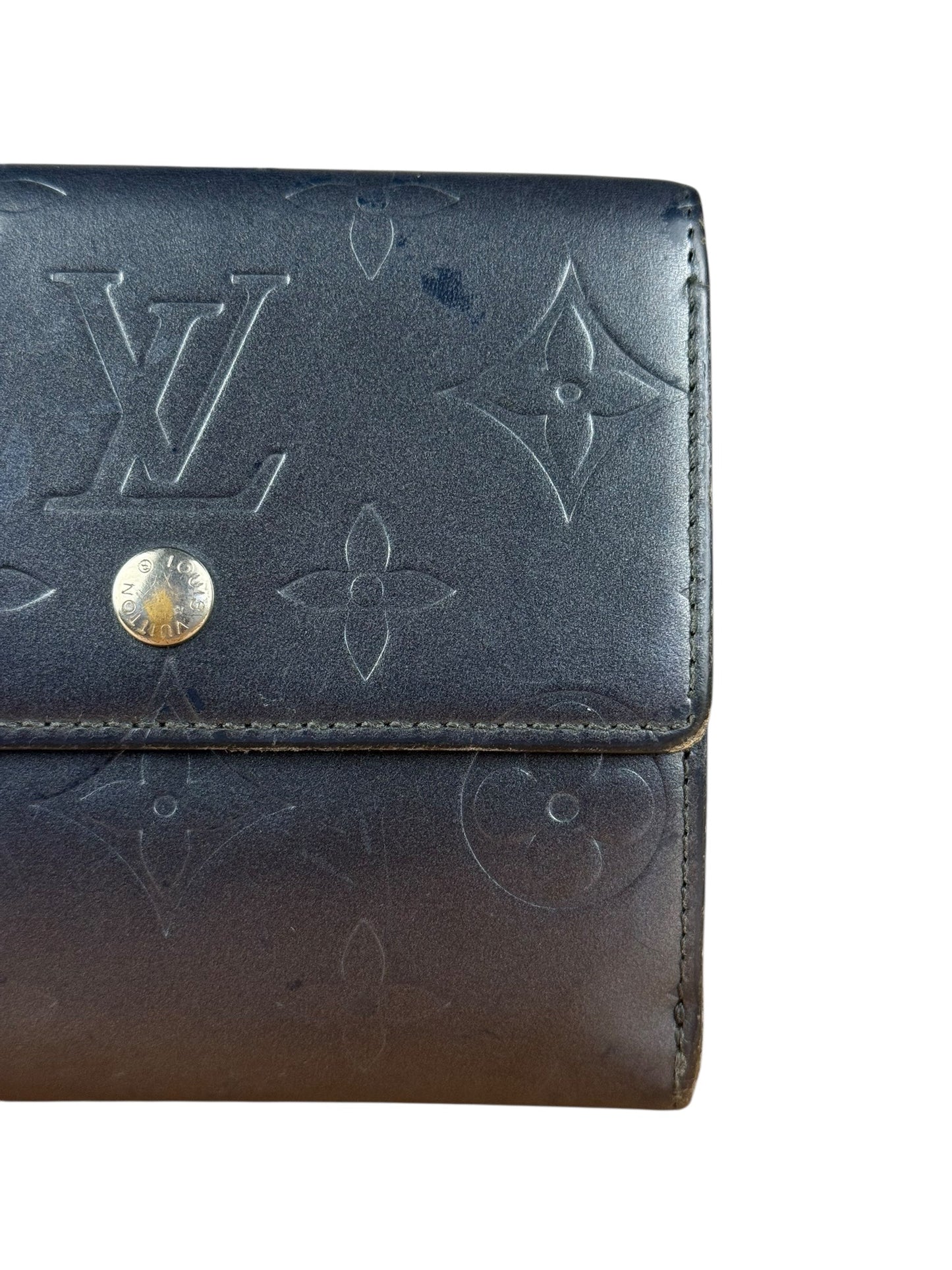 Louis Vuitton   Dark Grey Matte Vernis Wallet