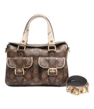 Louis Vuitton Manhattan Monogram Python Handbag