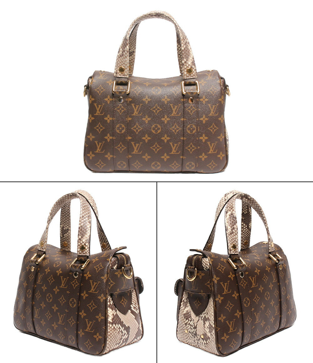Louis Vuitton Manhattan Monogram Python Handbag