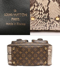Louis Vuitton Manhattan Monogram Python Handbag