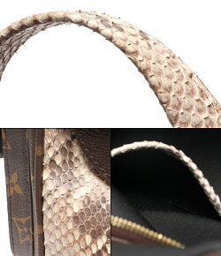 Louis Vuitton Manhattan Monogram Python Handbag