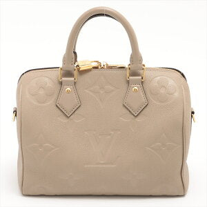 Louis Vuitton Monogram Emplant Speedy Handbag Creme