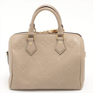 Louis Vuitton Monogram Emplant Speedy Handbag Creme