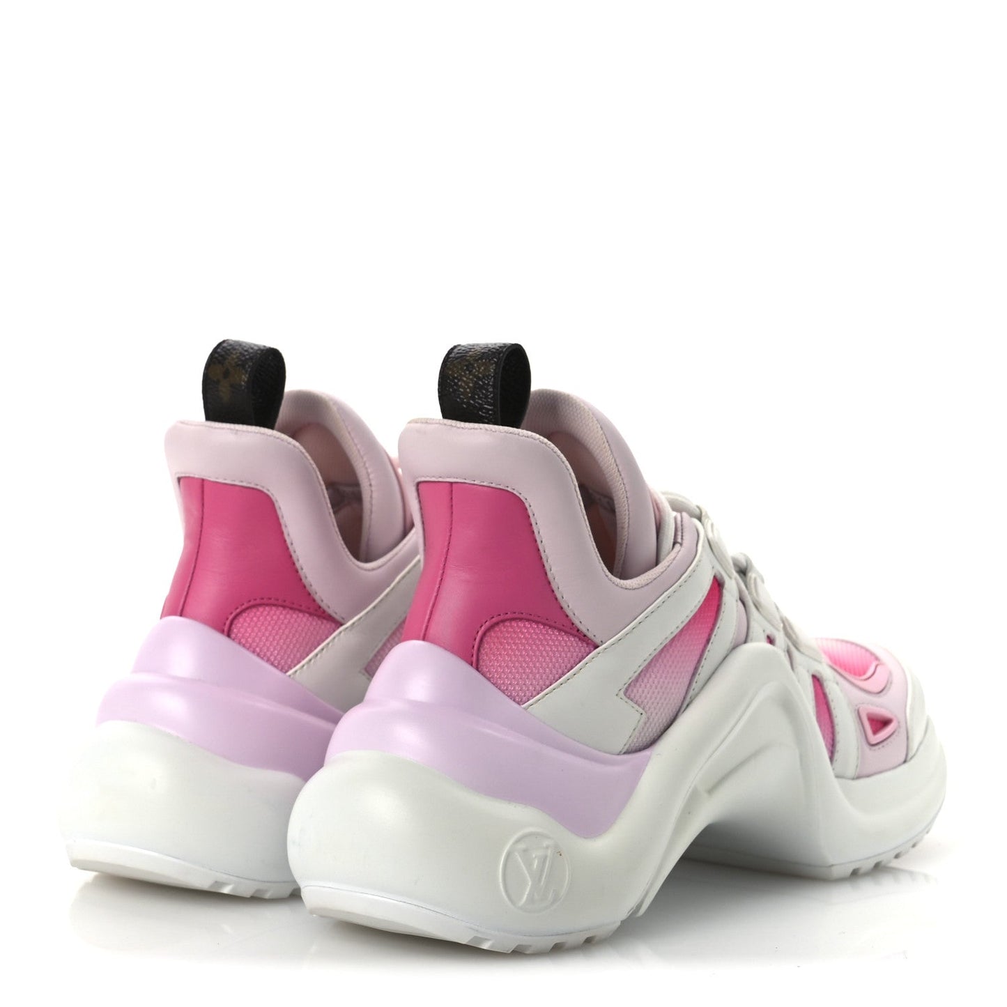 Louis Vuitton Calfskin Technical Nylon LV Archlight Sneaker Rose Clair